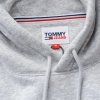 Bluza Tommy Jeans męska szara kangurka z kapturem
